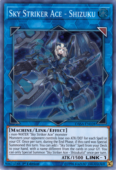 Sky Striker Ace - Shizuku [DASA-EN028] Super Rare - Evolution TCG