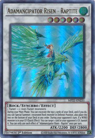 Adamancipator Risen - Raptite [MP21-EN231] Ultra Rare - Evolution TCG