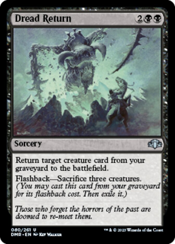 Dread Return [Dominaria Remastered] - Evolution TCG