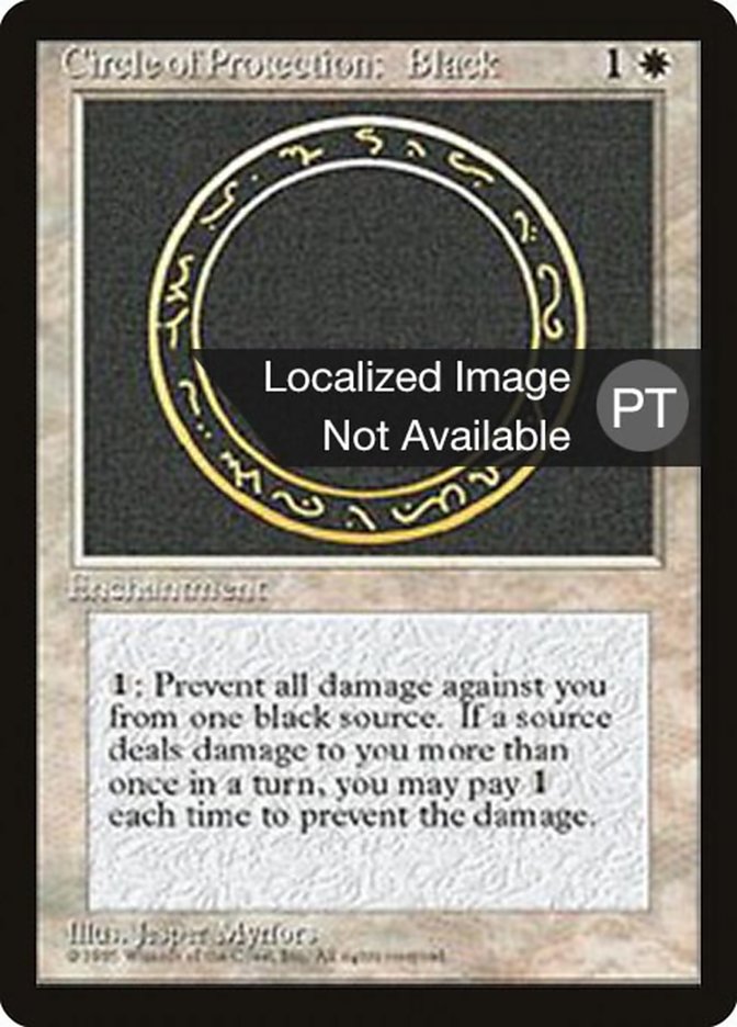 Circle of Protection: Black [Fourth Edition (Foreign Black Border)] - Evolution TCG