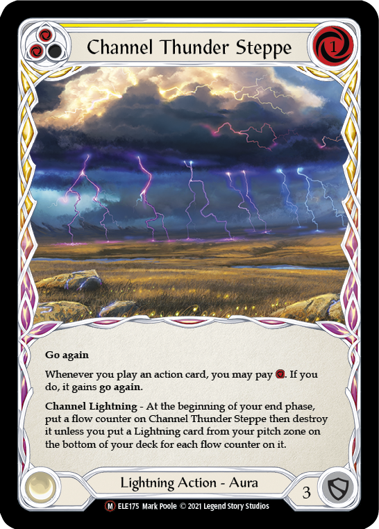 Channel Thunder Steppe [U-ELE175] (Tales of Aria Unlimited)  Unlimited Rainbow Foil - Evolution TCG