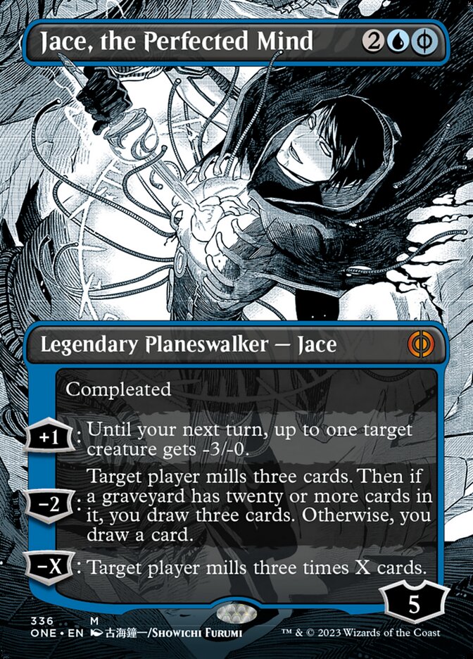 Jace, the Perfected Mind (Borderless Manga) [Phyrexia: All Will Be One] - Evolution TCG