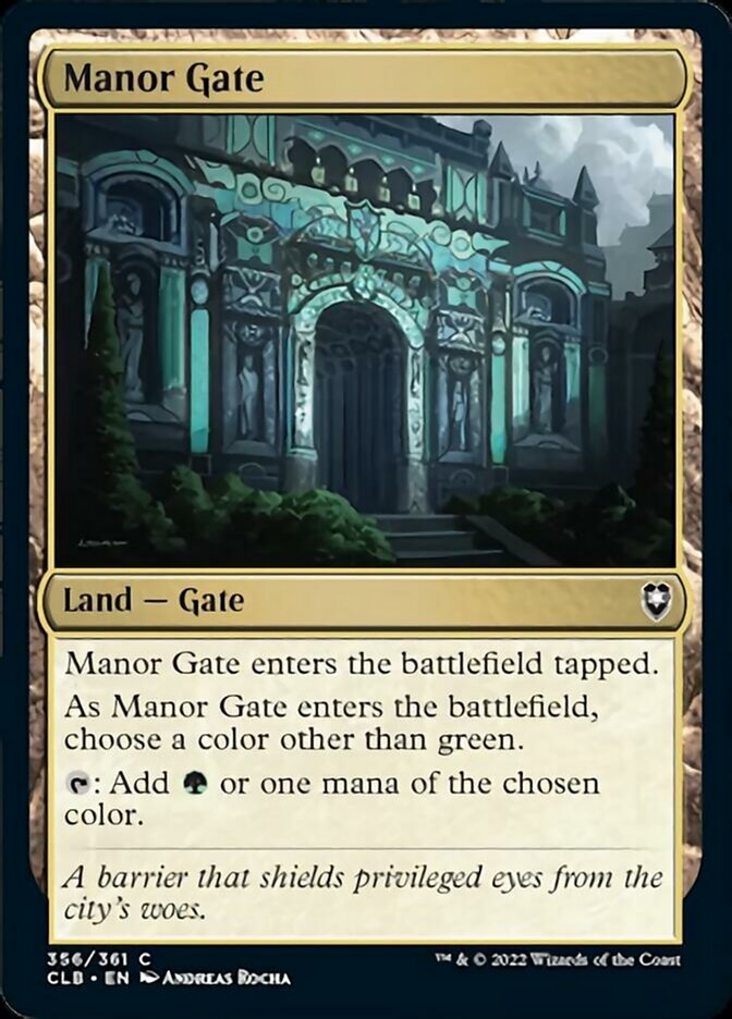 Manor Gate [Commander Legends: Battle for Baldur's Gate] - Evolution TCG