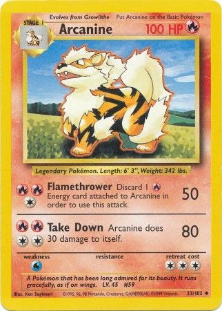 Arcanine (23/102) [Base Set Unlimited] - Evolution TCG