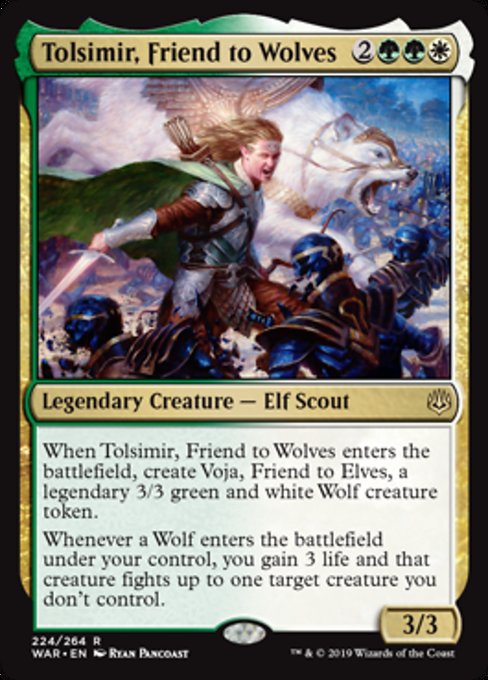 Tolsimir, Friend to Wolves [War of the Spark] - Evolution TCG