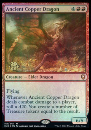 Ancient Copper Dragon [Commander Legends: Battle for Baldur's Gate Prerelease Promos] - Evolution TCG