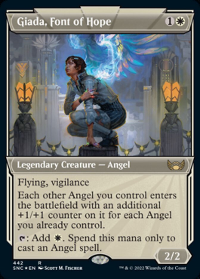 Giada, Font of Hope (Showcase Art Deco Foil Etched) [Streets of New Capenna] - Evolution TCG
