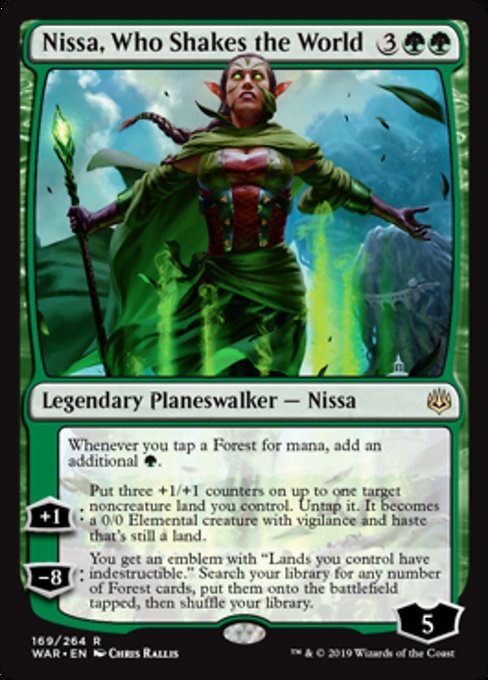 Nissa, Who Shakes the World [War of the Spark] - Evolution TCG