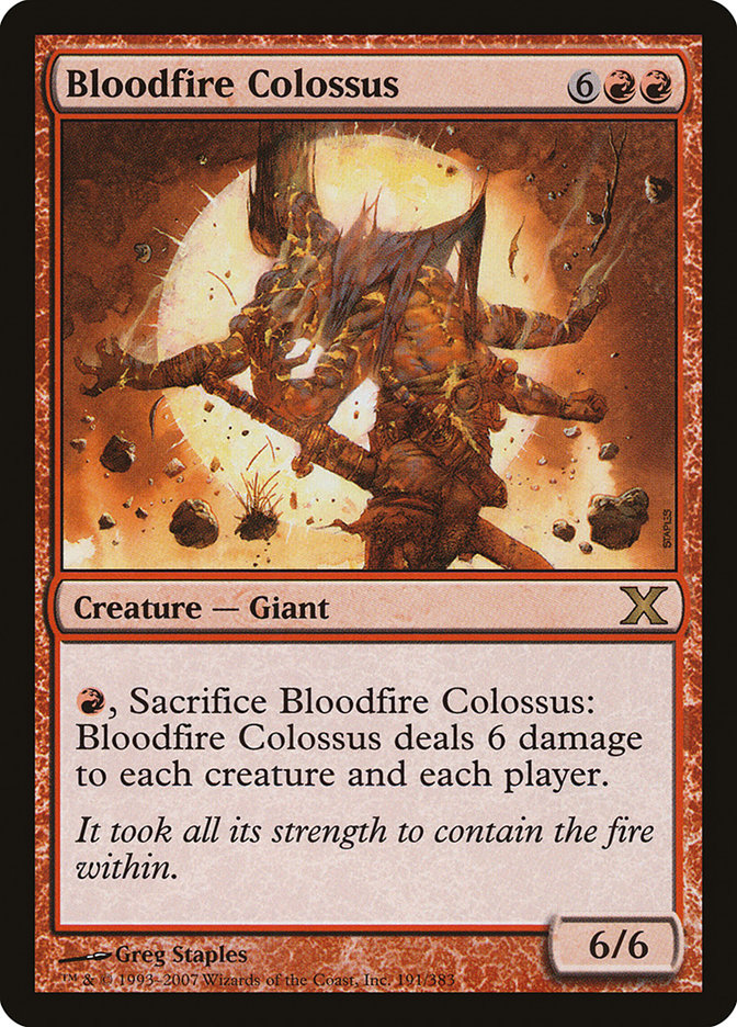 Bloodfire Colossus [Tenth Edition] - Evolution TCG