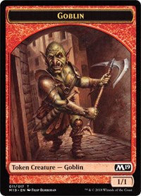 Goblin // Thopter Double-sided Token (Game Night) [Core Set 2019 Tokens] - Evolution TCG