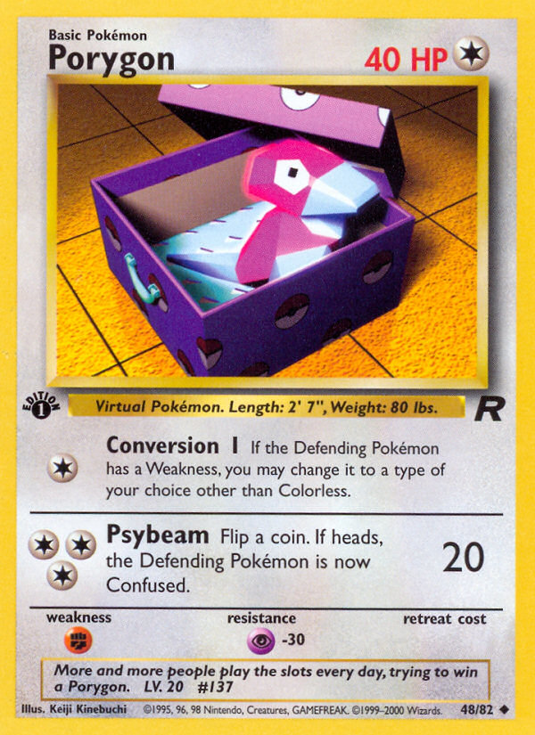 Porygon (48/82) [Team Rocket 1st Edition] - Evolution TCG