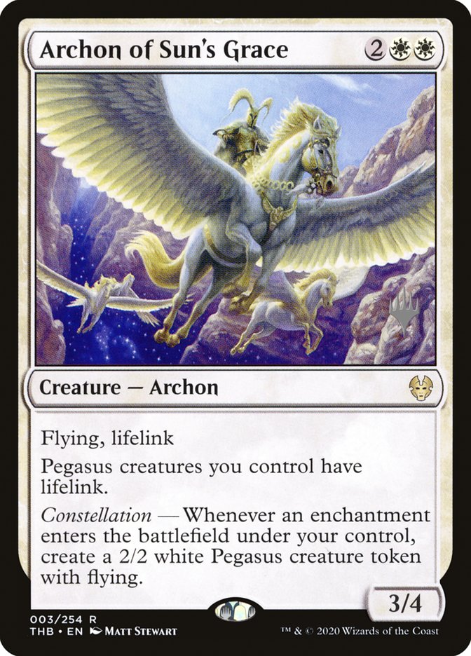 Archon of Sun's Grace (Promo Pack) [Theros Beyond Death Promos] - Evolution TCG