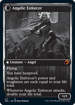 Enduring Angel // Angelic Enforcer [Innistrad: Double Feature] - Evolution TCG