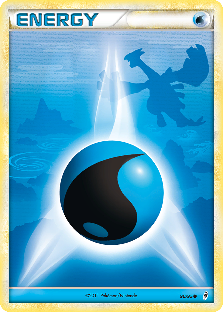 Water Energy (90/95) [HeartGold & SoulSilver: Call of Legends] - Evolution TCG