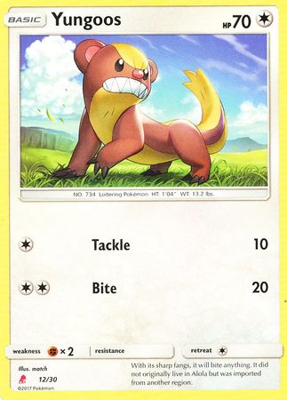 Yungoos (12/30) [Sun & Moon: Trainer Kit - Lycanroc] - Evolution TCG