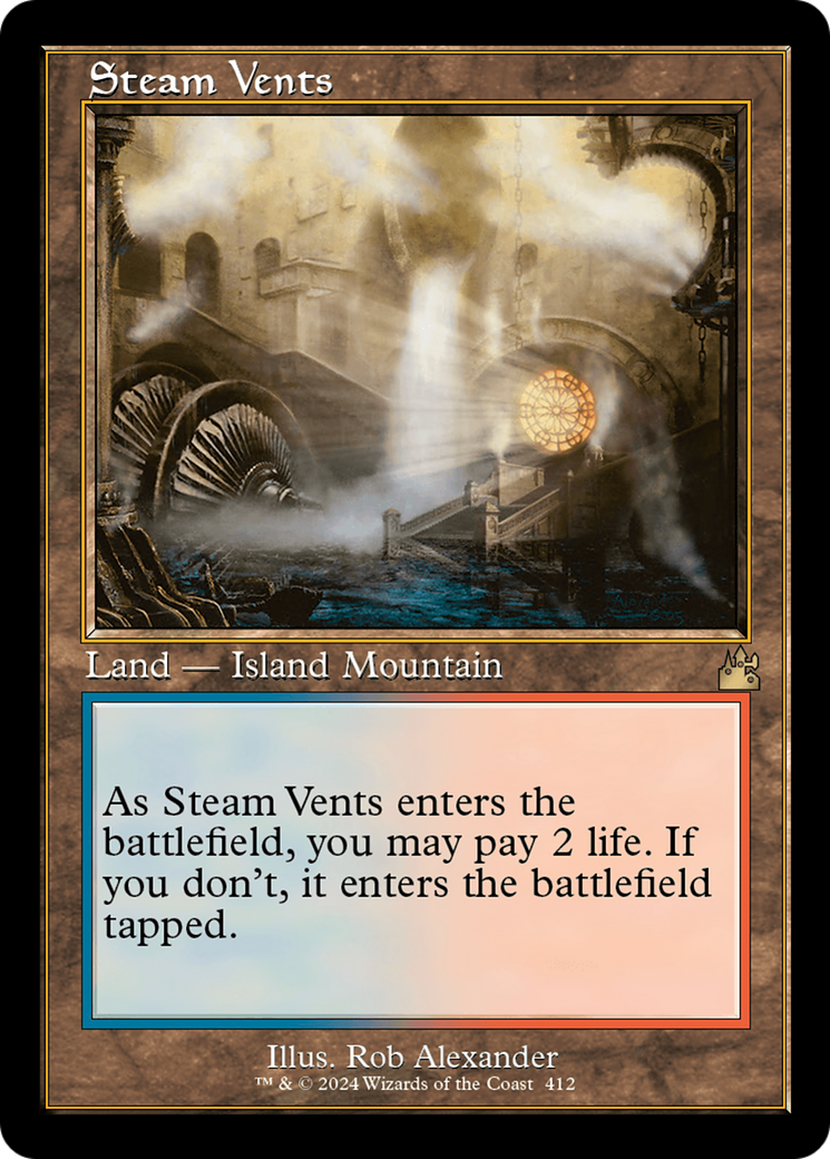 Steam Vents (Retro) [Ravnica Remastered] - Evolution TCG