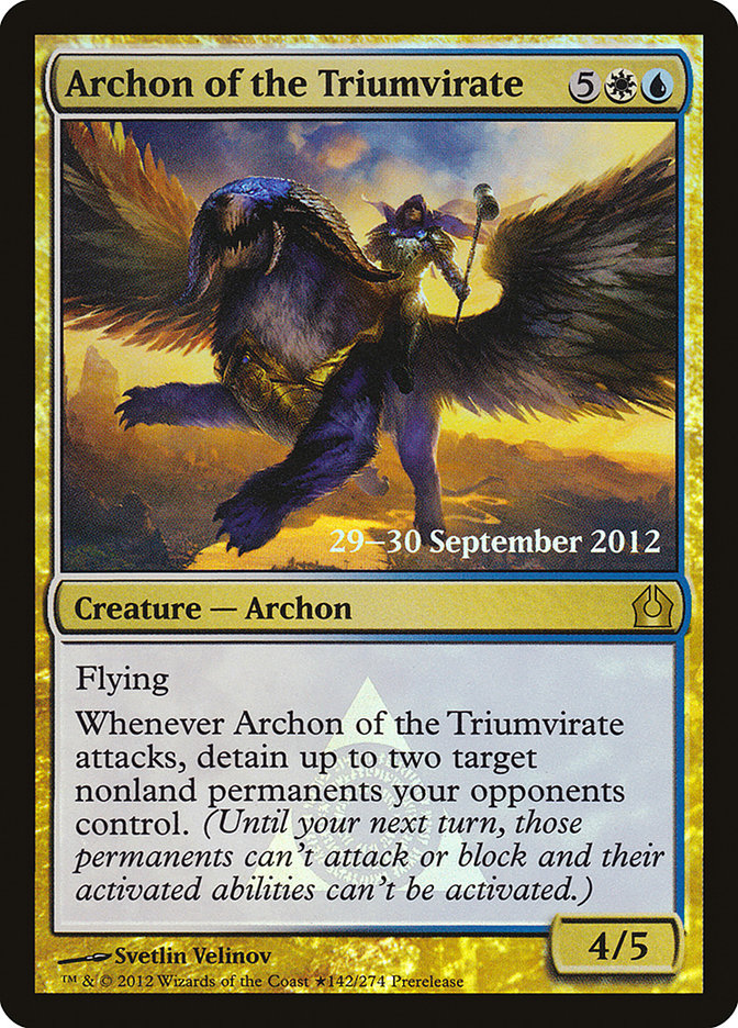 Archon of the Triumvirate [Return to Ravnica Prerelease Promos] - Evolution TCG | Evolution TCG