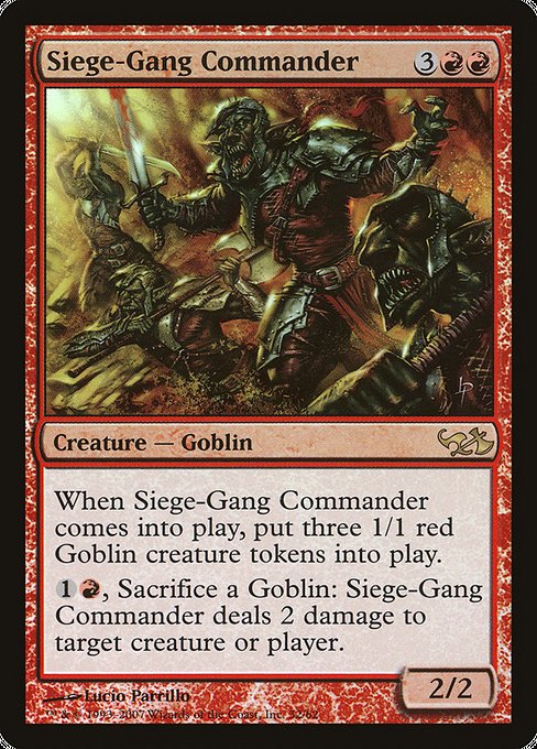 Siege-Gang Commander [Duel Decks: Elves vs. Goblins] - Evolution TCG