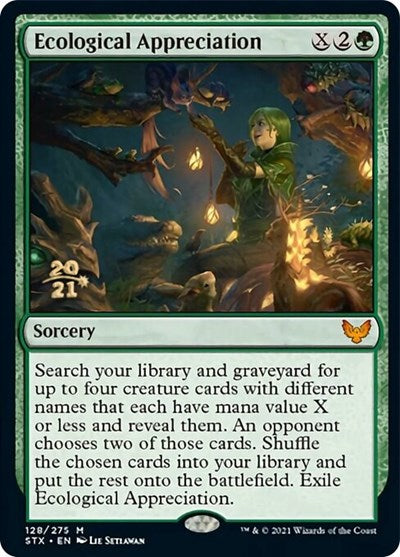 Ecological Appreciation [Strixhaven: School of Mages Prerelease Promos] - Evolution TCG