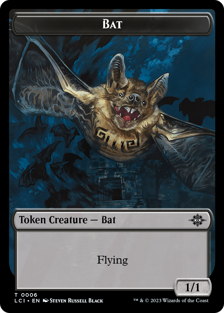 Bat // Vampire (0004) Double-Sided Token [The Lost Caverns of Ixalan Commander Tokens] - Evolution TCG
