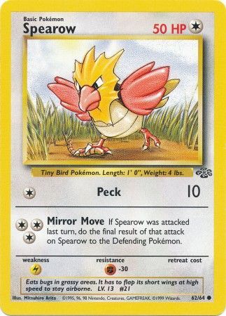 Spearow (62/64) [Jungle Unlimited] - Evolution TCG