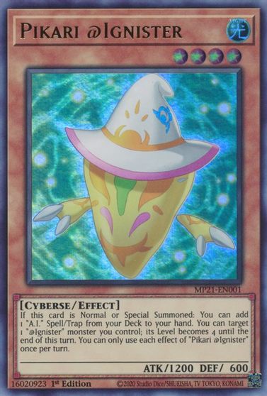 Pikari @Ignister [MP21-EN001] Ultra Rare - Evolution TCG