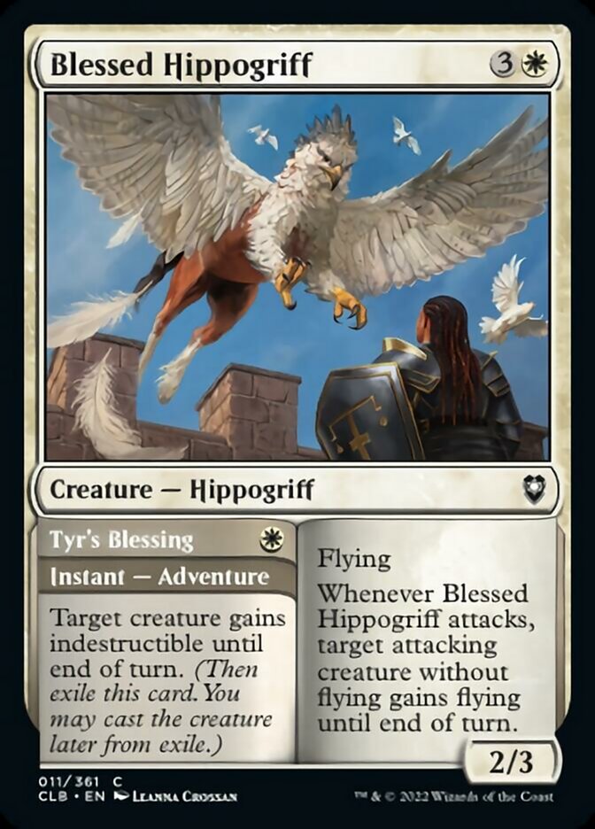 Blessed Hippogriff // Tyr's Blessing [Commander Legends: Battle for Baldur's Gate] - Evolution TCG