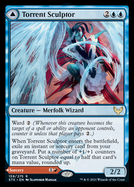 Torrent Sculptor // Flamethrower Sonata [Strixhaven: School of Mages] - Evolution TCG