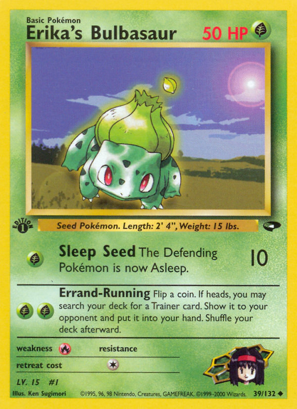 Erika's Bulbasaur (39/132) [Gym Challenge 1st Edition] - Evolution TCG