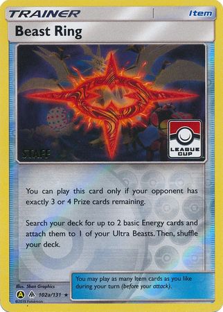 Beast Ring (102a/131) (League Promo Staff) [Sun & Moon: Forbidden Light] - Evolution TCG