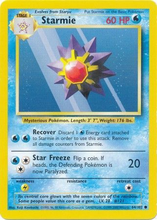 Starmie (64/102) [Base Set Unlimited] - Evolution TCG