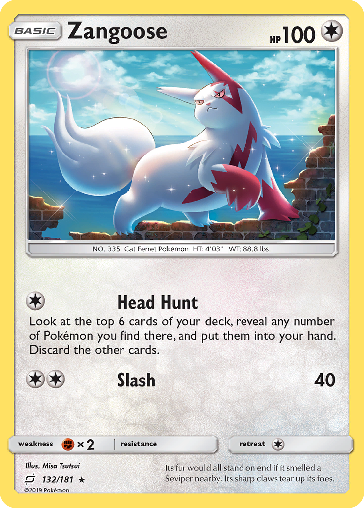 Zangoose (132/181) [Sun & Moon: Team Up] - Evolution TCG