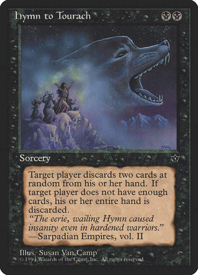 Hymn to Tourach (Susan Van Camp) [Fallen Empires] - Evolution TCG
