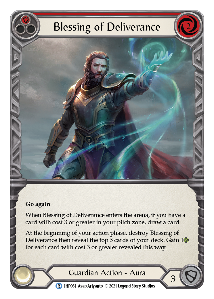 Blessing of Deliverance (Red) [1HP061] (History Pack 1) - Evolution TCG