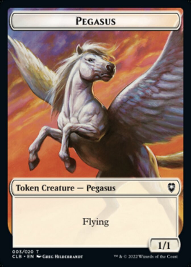 Treasure // Pegasus Double-sided Token [Commander Legends: Battle for Baldur's Gate Tokens] - Evolution TCG