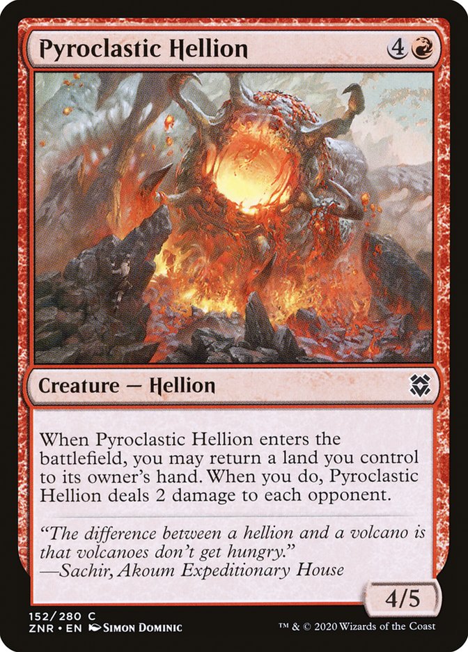 Pyroclastic Hellion [Zendikar Rising] - Evolution TCG