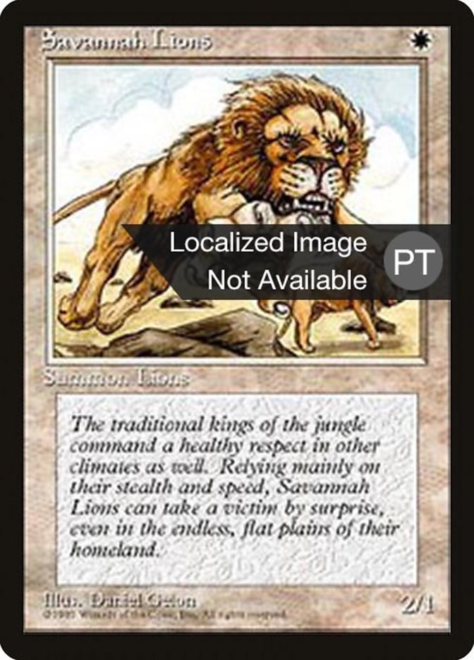 Savannah Lions [Fourth Edition (Foreign Black Border)] - Evolution TCG