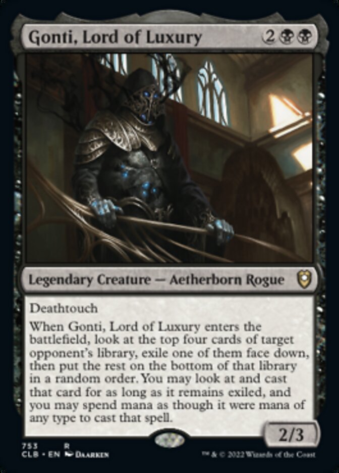 Gonti, Lord of Luxury [Commander Legends: Battle for Baldur's Gate] - Evolution TCG