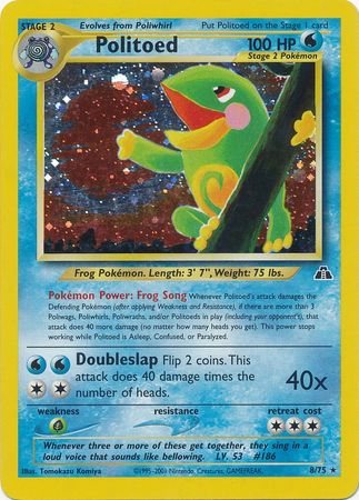 Politoed (8/75) [Neo Discovery Unlimited] - Evolution TCG