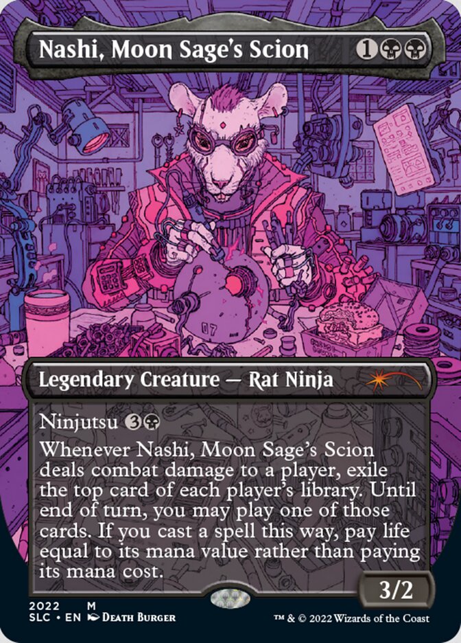 Nashi, Moon Sage's Scion (Borderless) [Secret Lair 30th Anniversary Countdown Kit] - Evolution TCG