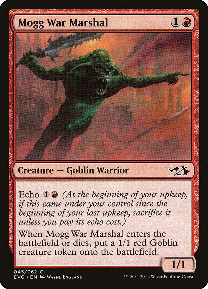 Mogg War Marshal (Elves vs. Goblins) [Duel Decks Anthology] - Evolution TCG