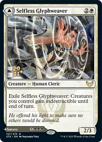 Selfless Glyphweaver // Deadly Vanity [Strixhaven: School of Mages Prerelease Promos] - Evolution TCG