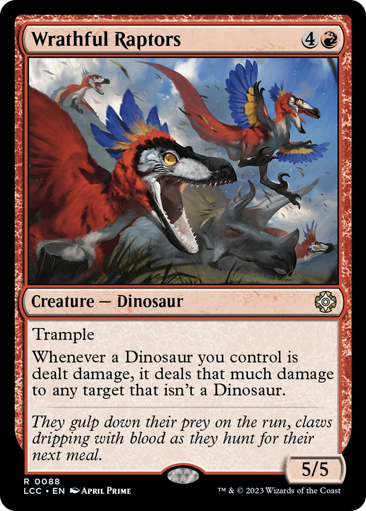 Wrathful Raptors [The Lost Caverns of Ixalan Commander] - Evolution TCG