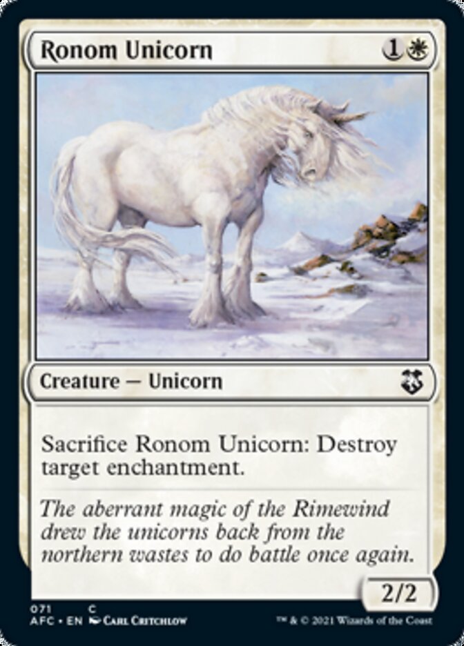 Ronom Unicorn [Dungeons & Dragons: Adventures in the Forgotten Realms Commander] - Evolution TCG