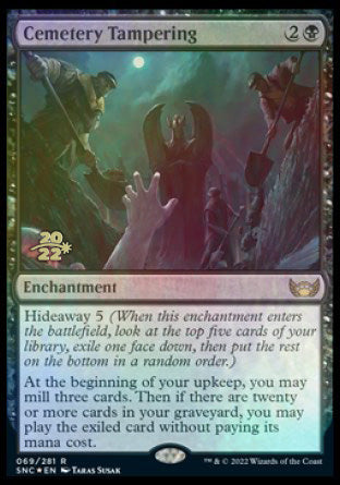 Cemetery Tampering [Streets of New Capenna Prerelease Promos] - Evolution TCG