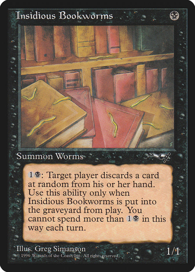 Insidious Bookworms (Multiple Worms) [Alliances] - Evolution TCG