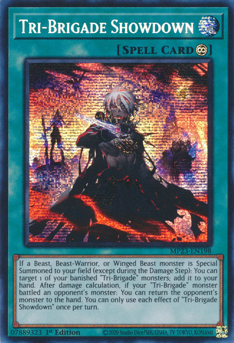 Tri-Brigade Showdown [MP23-EN198] Prismatic Secret Rare - Evolution TCG