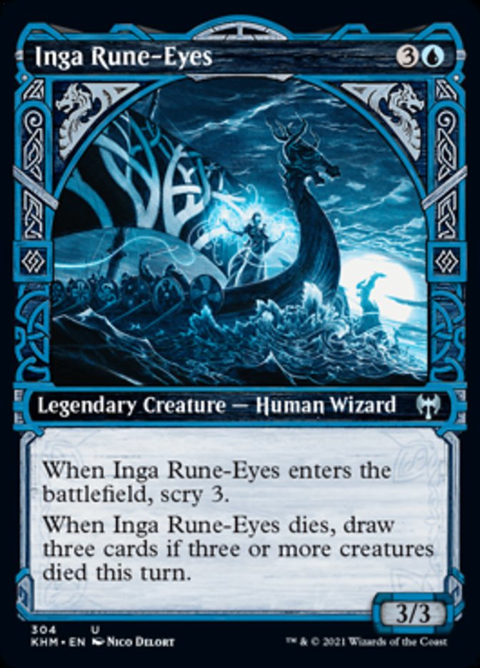 Inga Rune-Eyes (Showcase) [Kaldheim] - Evolution TCG