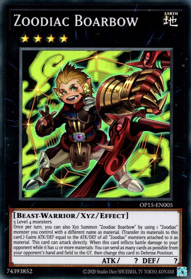 Zoodiac Boarbow [OP15-EN005] Super Rare - Evolution TCG