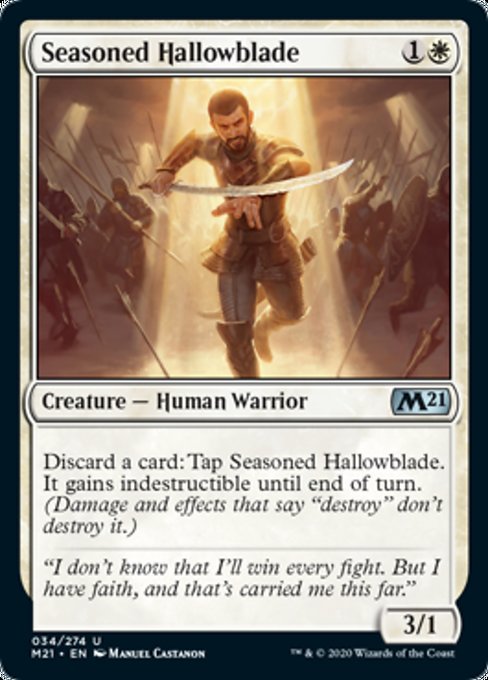 Seasoned Hallowblade [Core Set 2021] - Evolution TCG